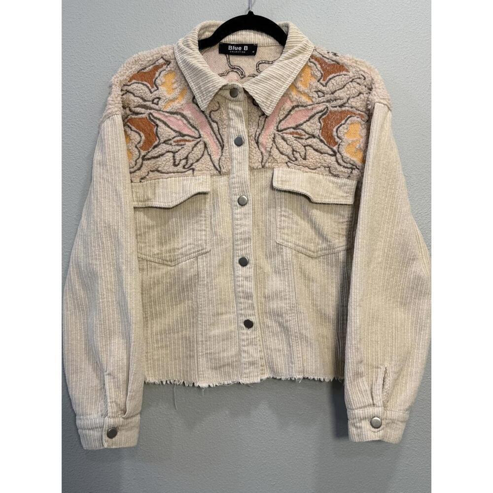Blue B Collection Corduroy Sherpa Jacket - Medium
